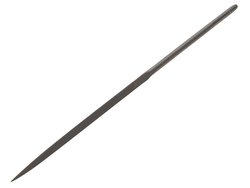 Triangular profile of the Bahco three-square needle file.