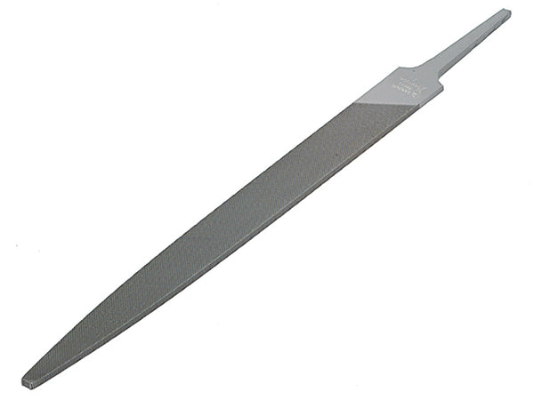 Bahco 150mm warding bastard cut file, thin and rectangular for filing in narrow slots.
