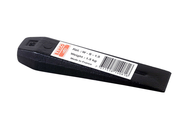 Bahco WS-1.5 Splitting Wedge with a 1.5kg weight and a twisted design for effective splitting.