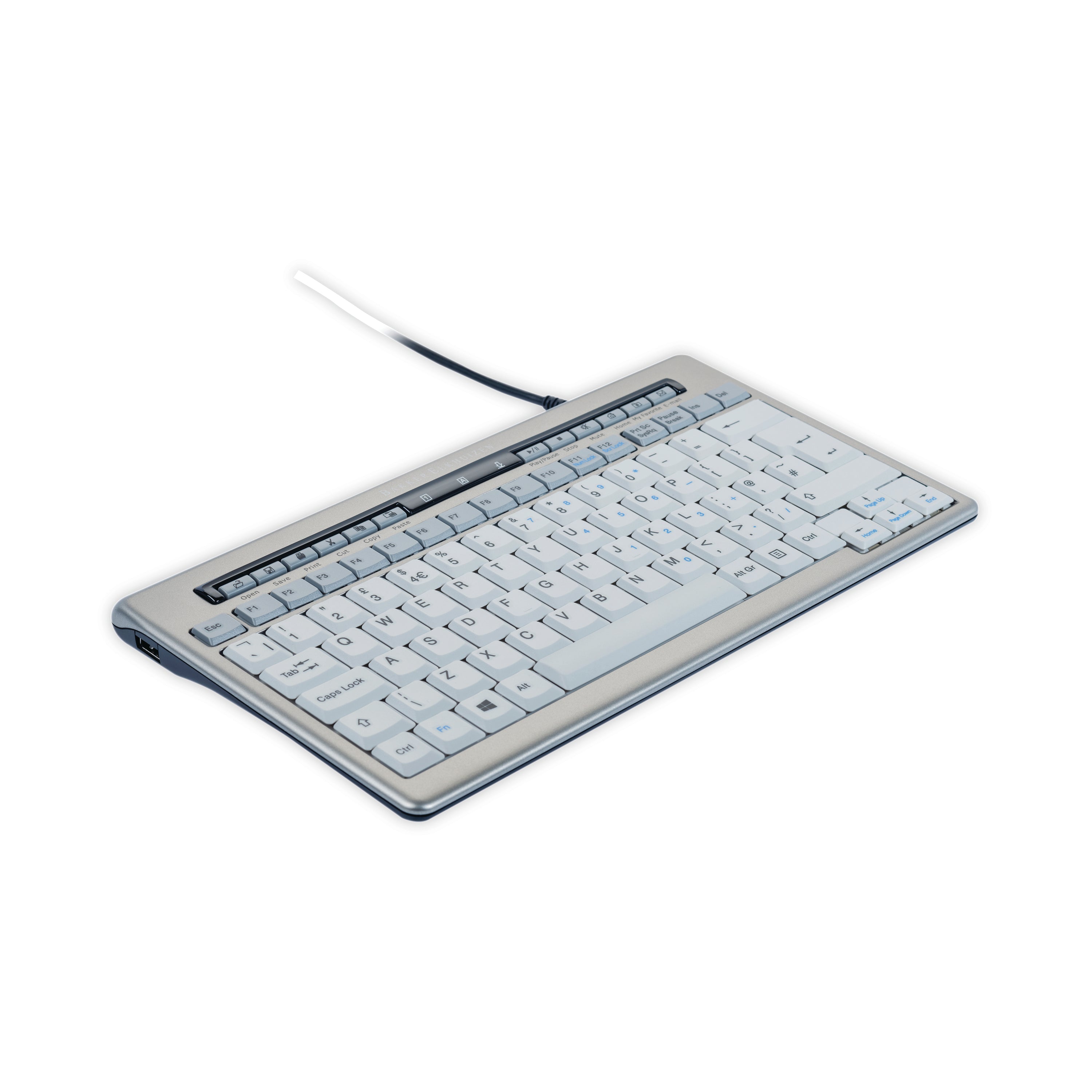 Side profile of the ultra-thin S-Board 840 compact keyboard