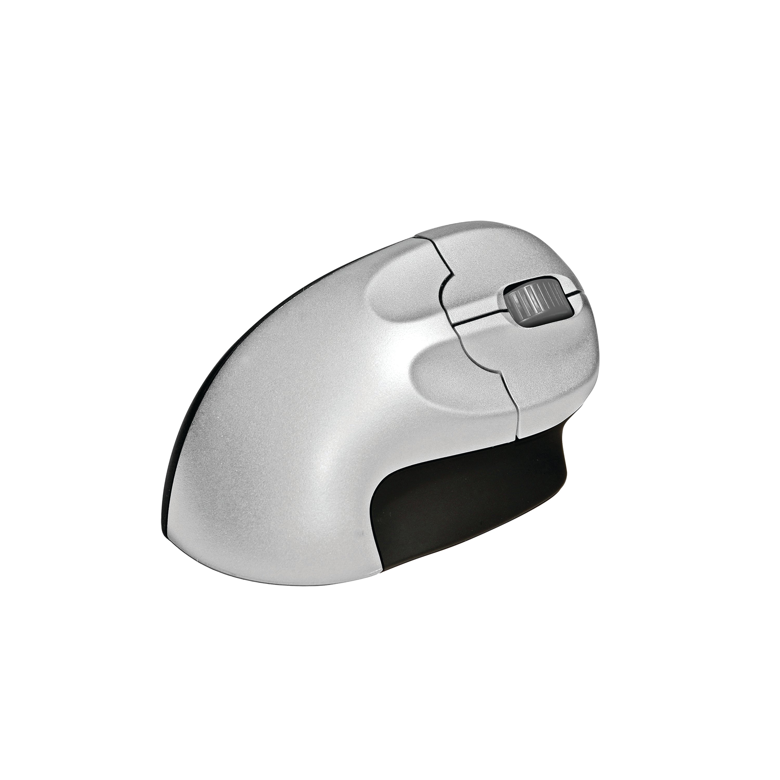 The wireless vertical grip mouse for right-handed users in a sleek black finish