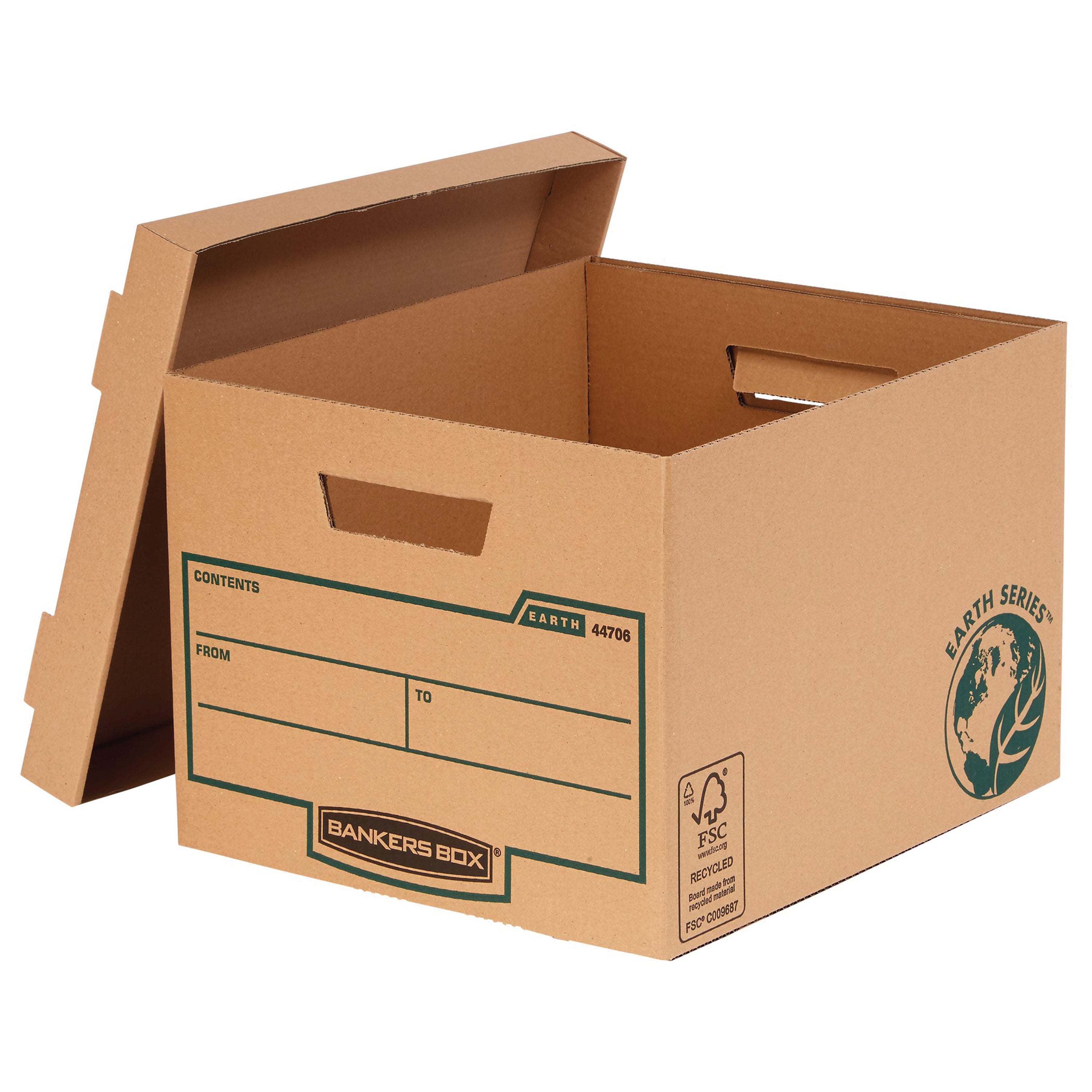 The System Store Maxi box holding three transfer files for organized, accessible storage.