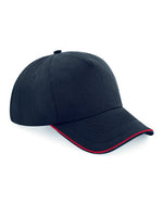 Beechfield Authentic 5 Panel Cap Piped Peak