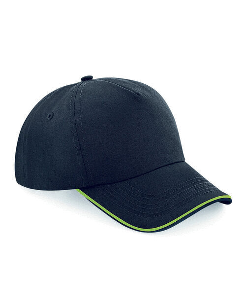 Beechfield Authentic 5 Panel Cap Piped Peak