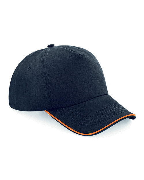 Beechfield Authentic 5 Panel Cap Piped Peak