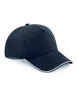 Beechfield Authentic 5 Panel Cap Piped Peak