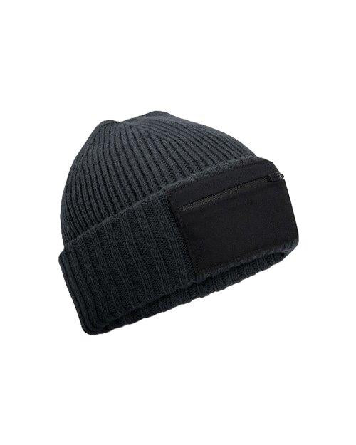 Beechfield Zip Patch Beanie