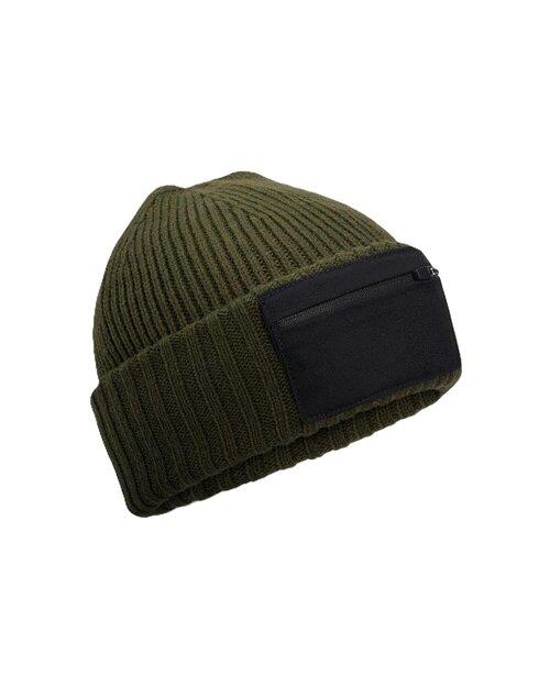 Beechfield Zip Patch Beanie