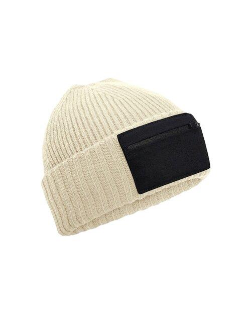 Beechfield Zip Patch Beanie