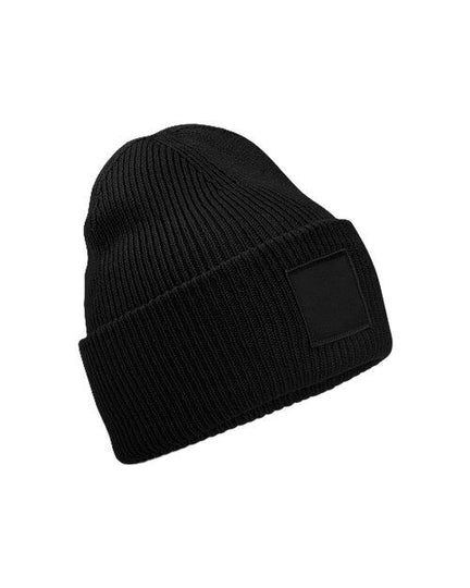 Beechfield Deep Cuffed Tonal Patch Beanie