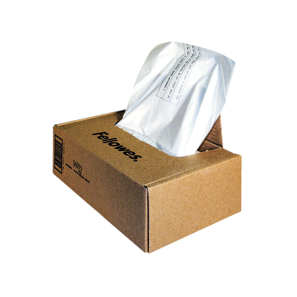 Fellowes Shredder Waste Bags 100-165L – (Pack of 50)