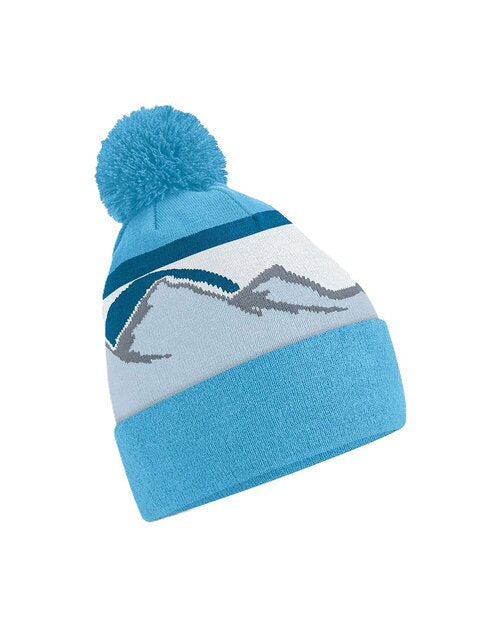 Beechfield Mountain Peaks Pom Pom Beanie