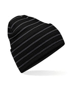 Beechfield Deep Cuffed Striped Beanie