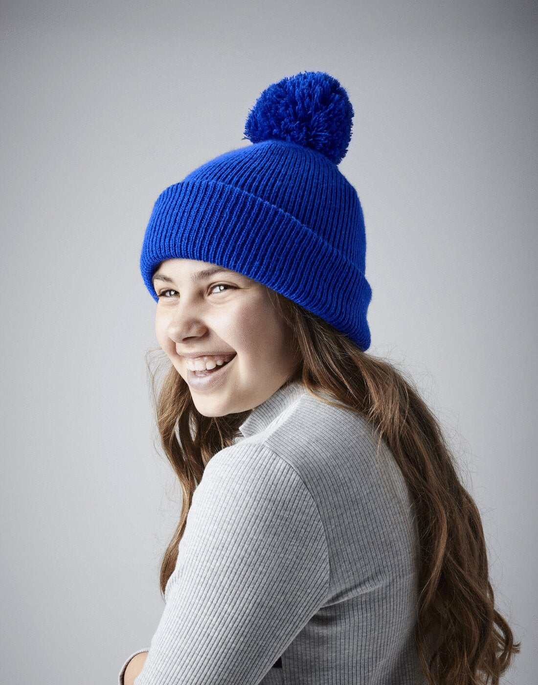 Beechfield Junior Reflective Bobbie Beanie