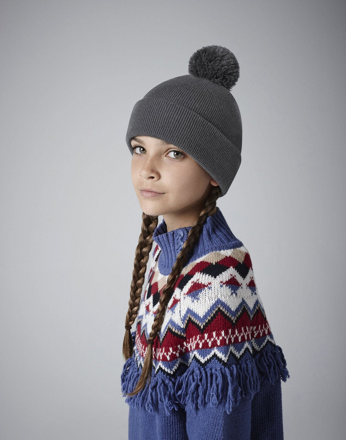 Beechfield Kids Original Pom Pom Beanie