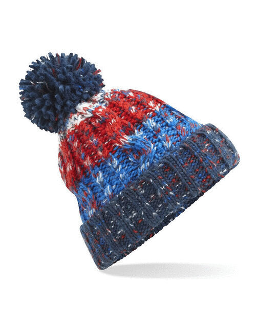 Beechfield Corkscrew Pom Pom Beanie