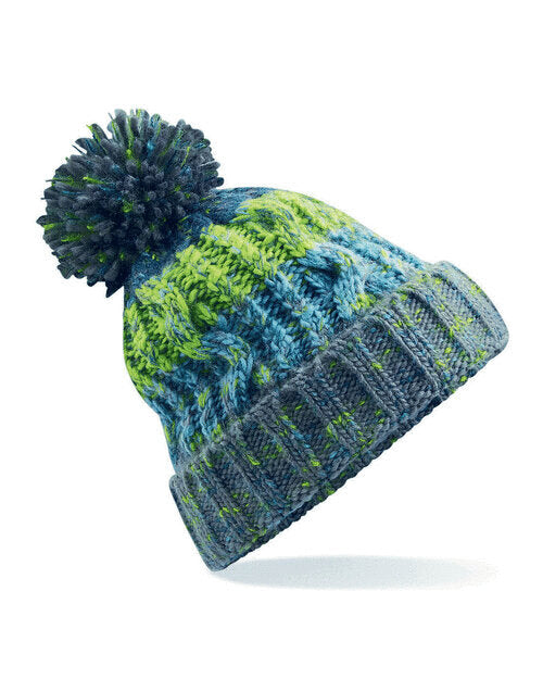 Beechfield Corkscrew Pom Pom Beanie