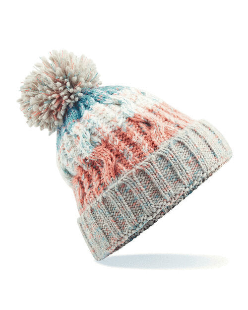 Beechfield Corkscrew Pom Pom Beanie