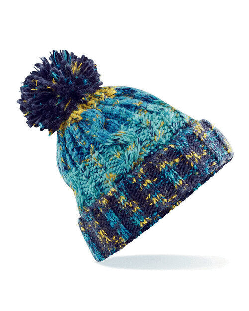 Beechfield Corkscrew Pom Pom Beanie