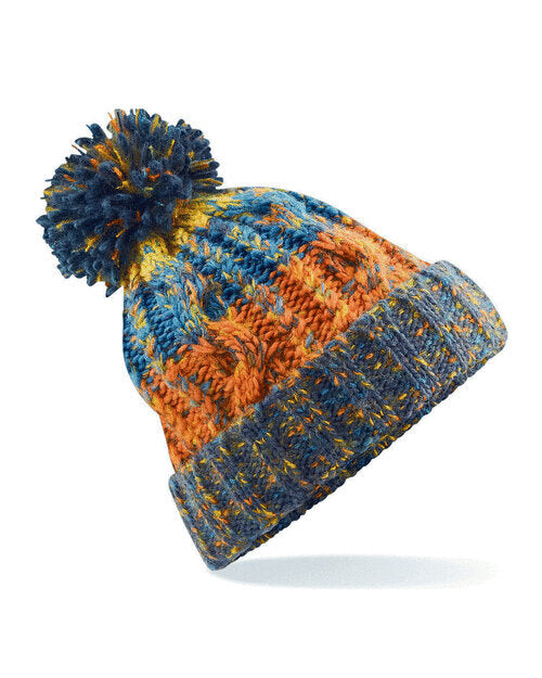 Beechfield Corkscrew Pom Pom Beanie