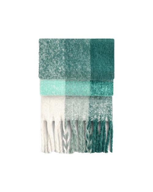 Beechfield Fluffy Check Scarf