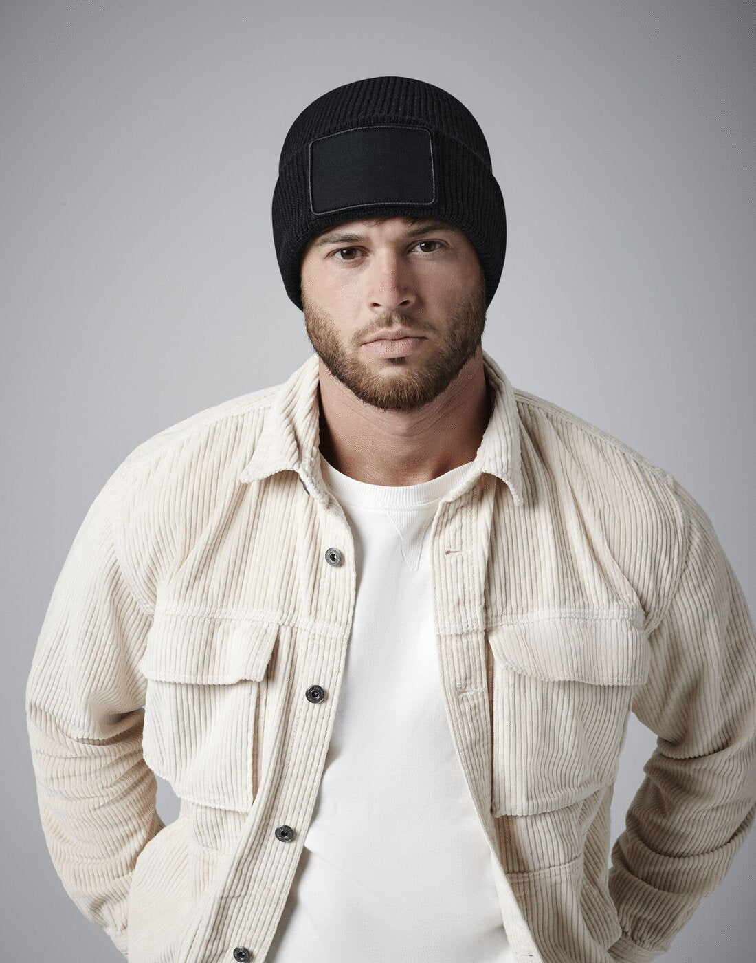 Beechfield Removable Patch Thinsulate Beanie