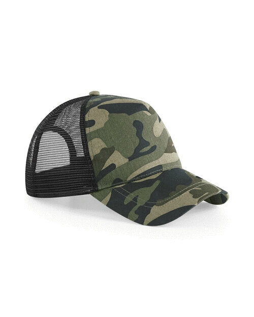 Beechfield Camo Snapback Trucker
