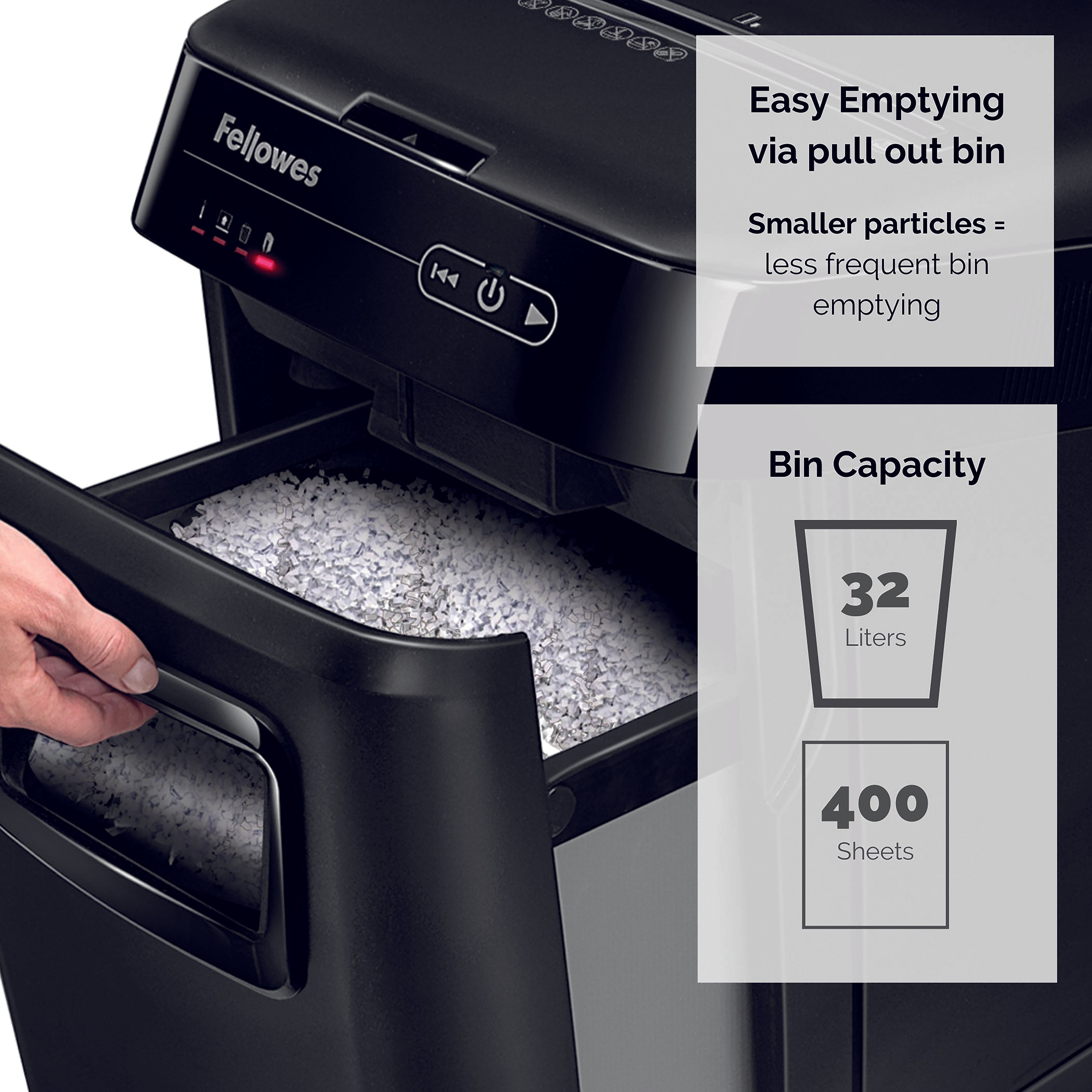 Fellowes Automax 200M Microshred Shredder (200 sheet automatic shredding capacity) 4656401