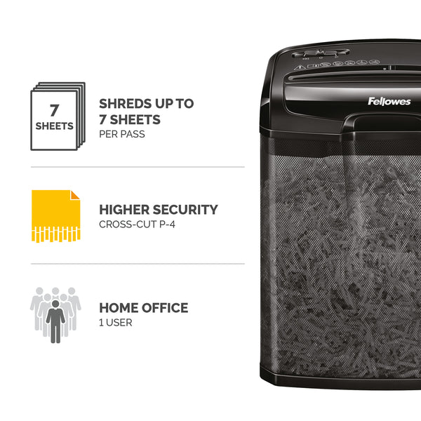 Fellowes Poweshred M-7CM Cross Cut Shredder 4701901
