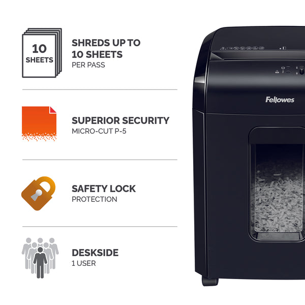 Fellowes Powershred 10M Micro-Cut Shredder 4630701