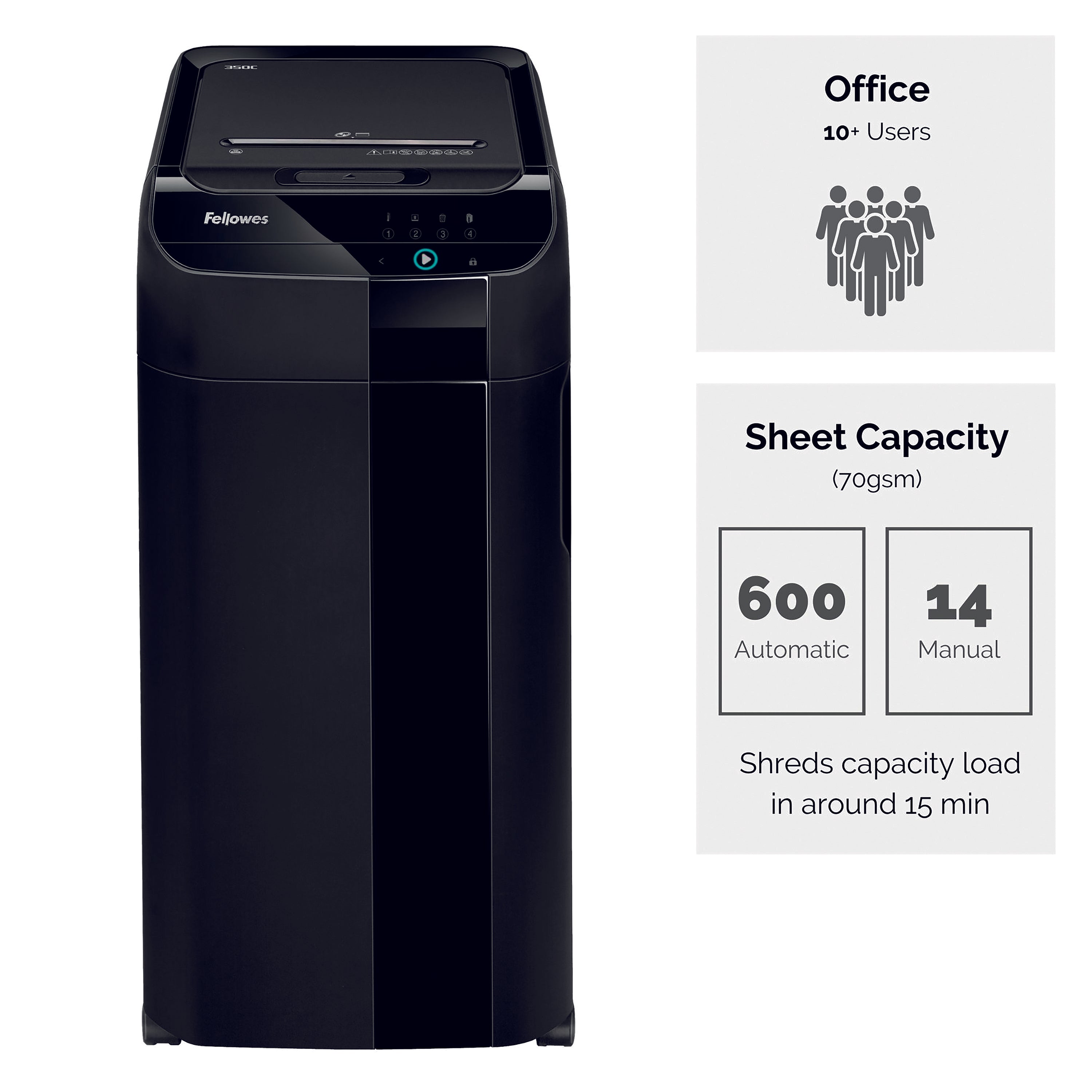 Fellowes AutoMax 600M Micro-Cut Auto Feed Shredder 4657401
