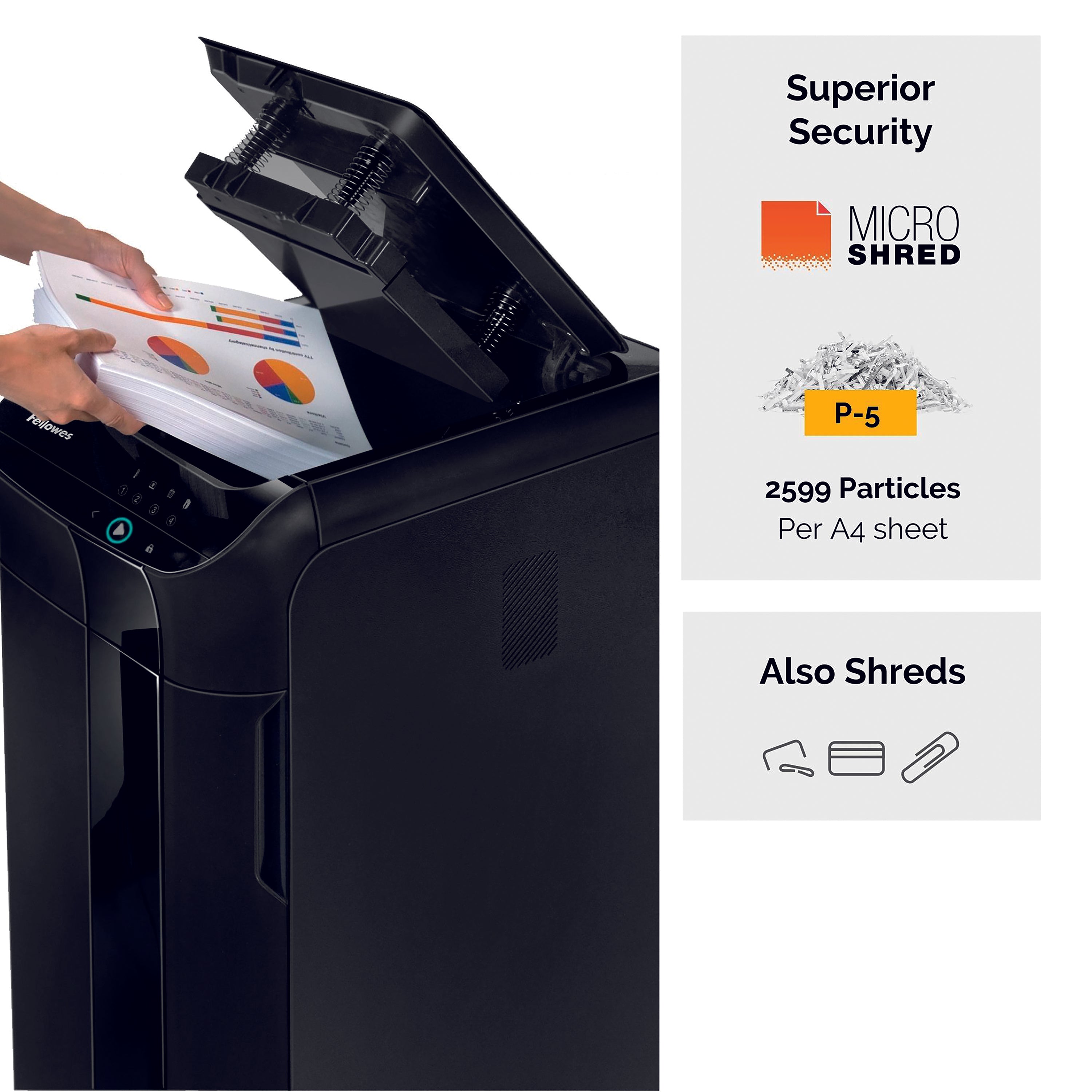 Fellowes AutoMax 600M Micro-Cut Auto Feed Shredder 4657401