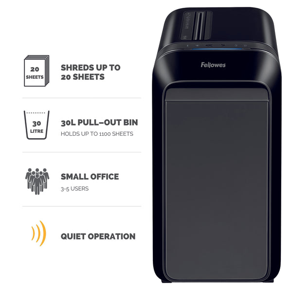 Fellowes Powershred LX221 Micro-Cut Shredder Black 5050401