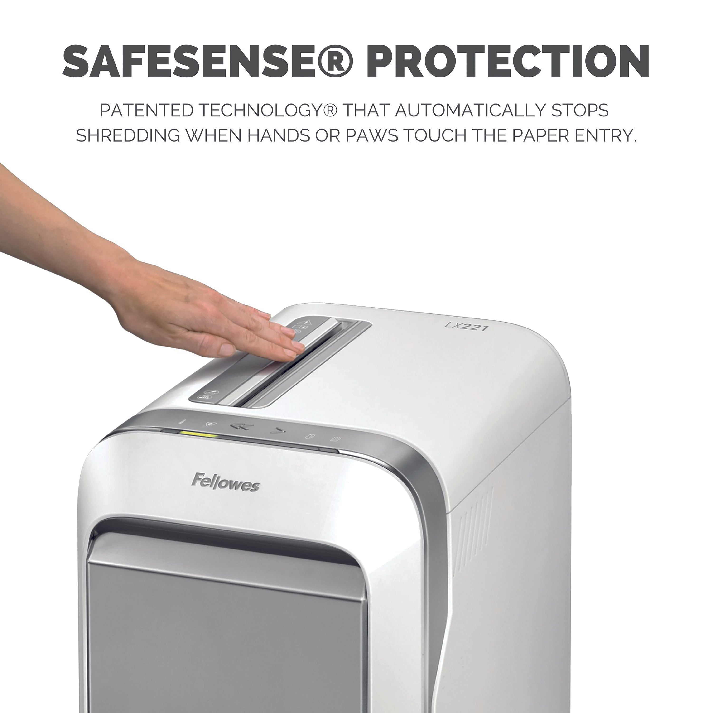Fellowes Powershred LX221 Micro-Cut Shredder White 5050501
