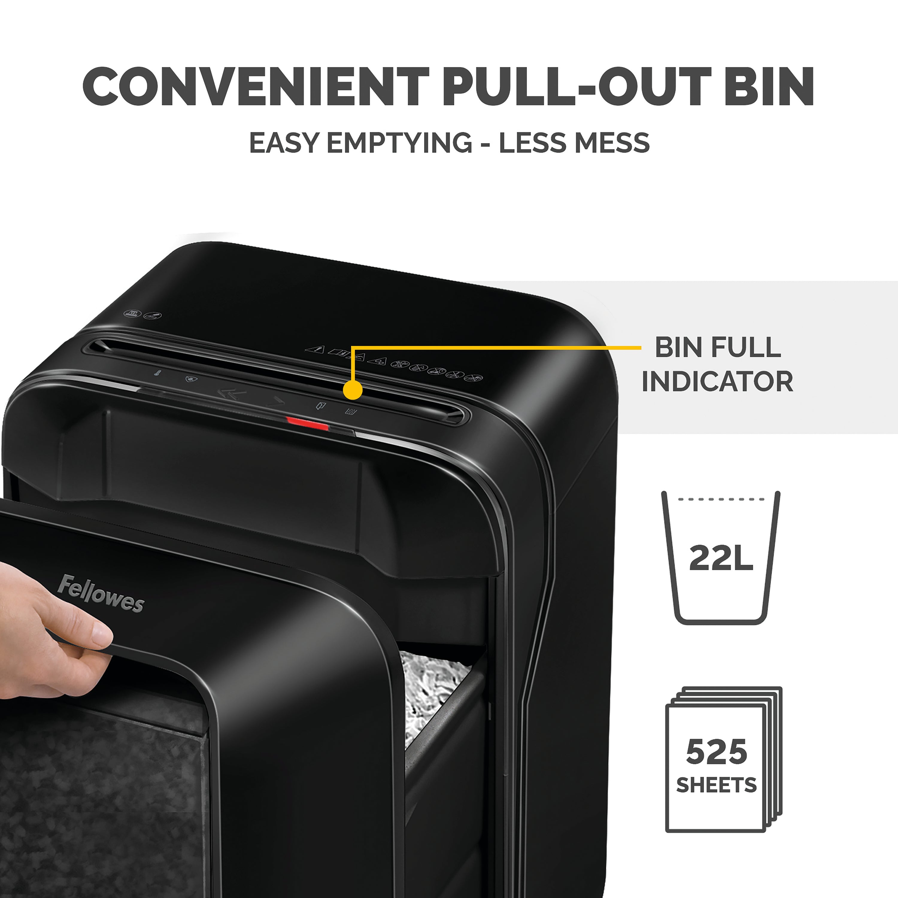 Fellowes Powershred LX201 Micro-Cut Shredder Black 5160001