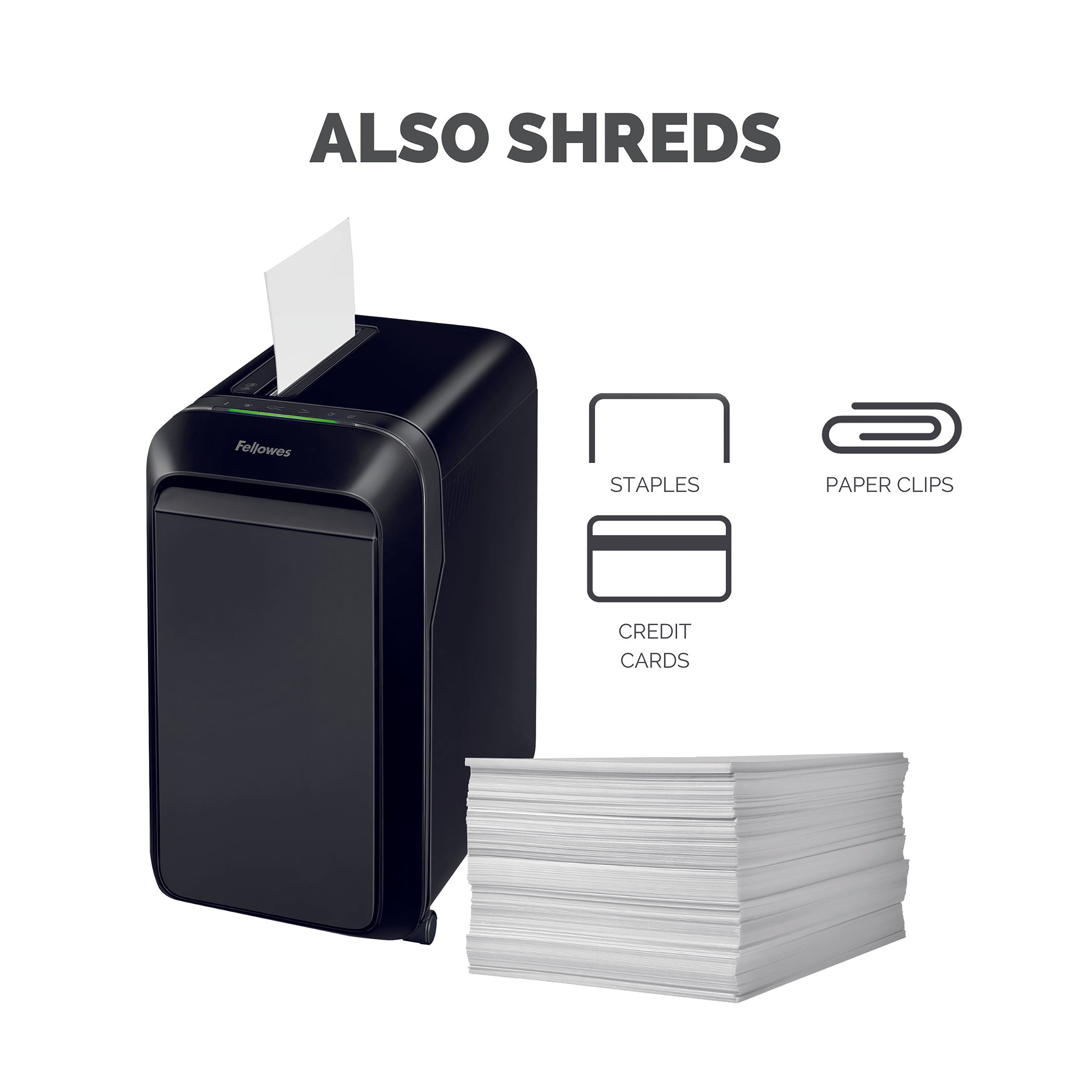 Fellowes Powershred LX220 Mini-Cut Shredder Black 5502601