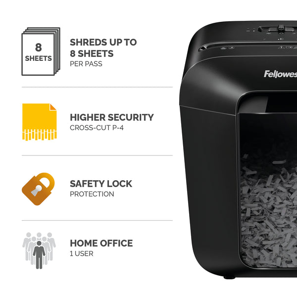 Fellowes Powershred LX45 Cross Cut Shredder 230V 4401501