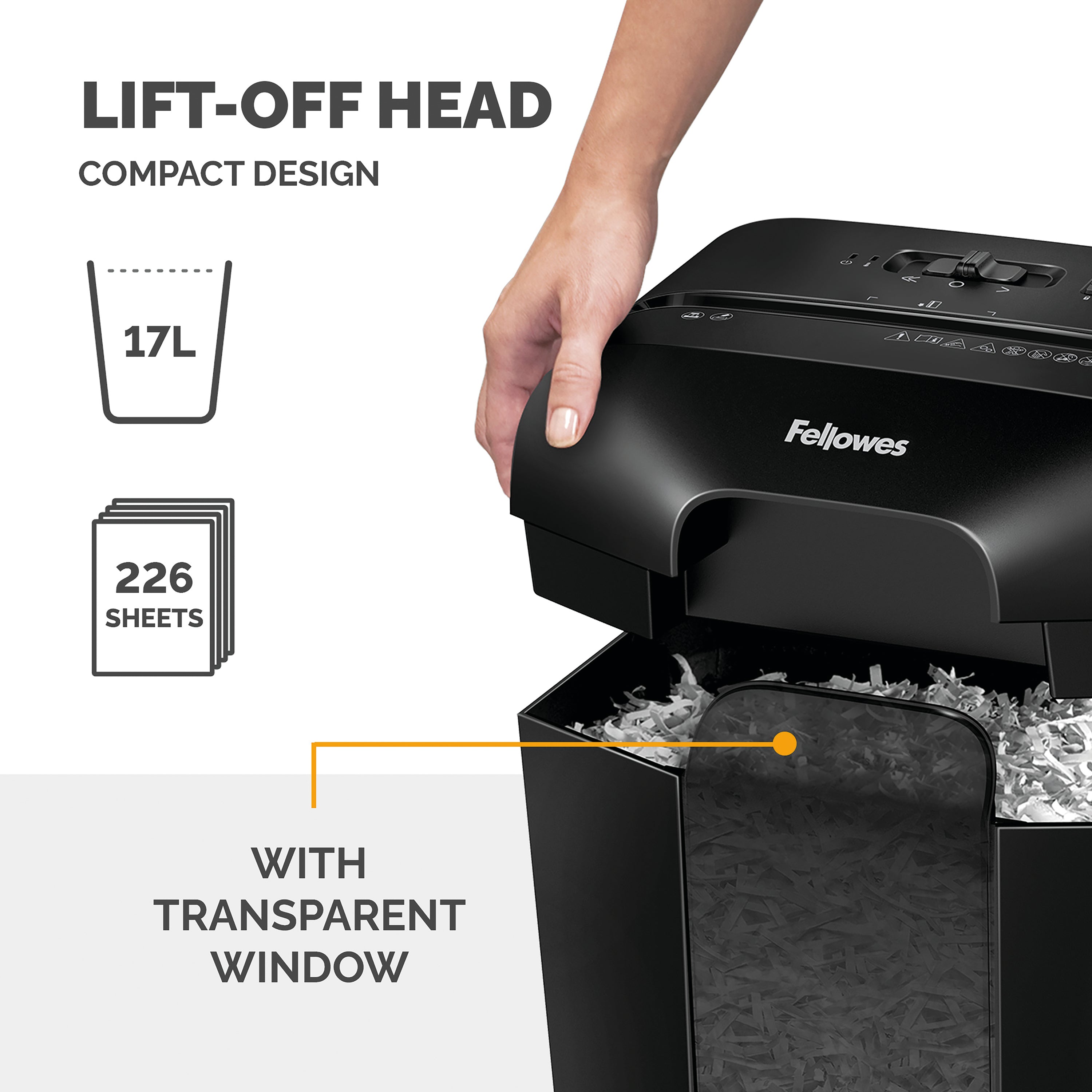Fellowes Powershred LX45 Cross Cut Shredder 230V 4401501