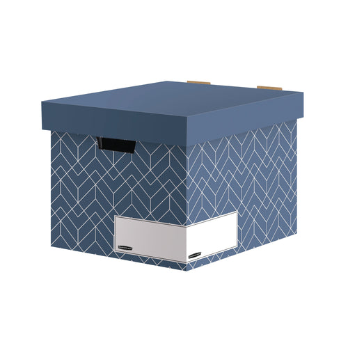 Bankers Box Decor Storage Box Urban Slate Blue – (Pack of 5)