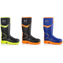 BBZ8000 Buckbootz S5 360° High Visibility Neoprene/Rubber Safety Wellington Boot with Ankle Protection