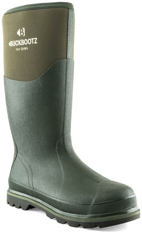 BBZ5020 Buckbootz Green Non-Safety Neoprene Non-Safety Wellington - [CLEARANCE]