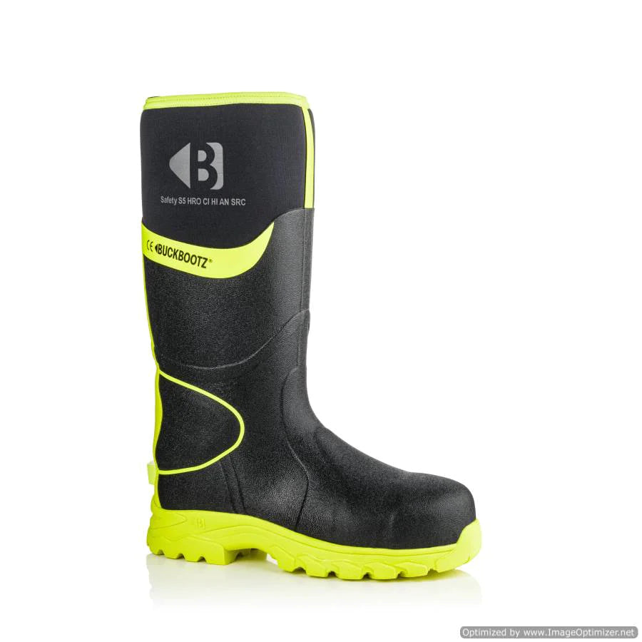 Leo Workwear Hi-Vis Workwear Bundle With Buckbootz BBZ8000 Wellies