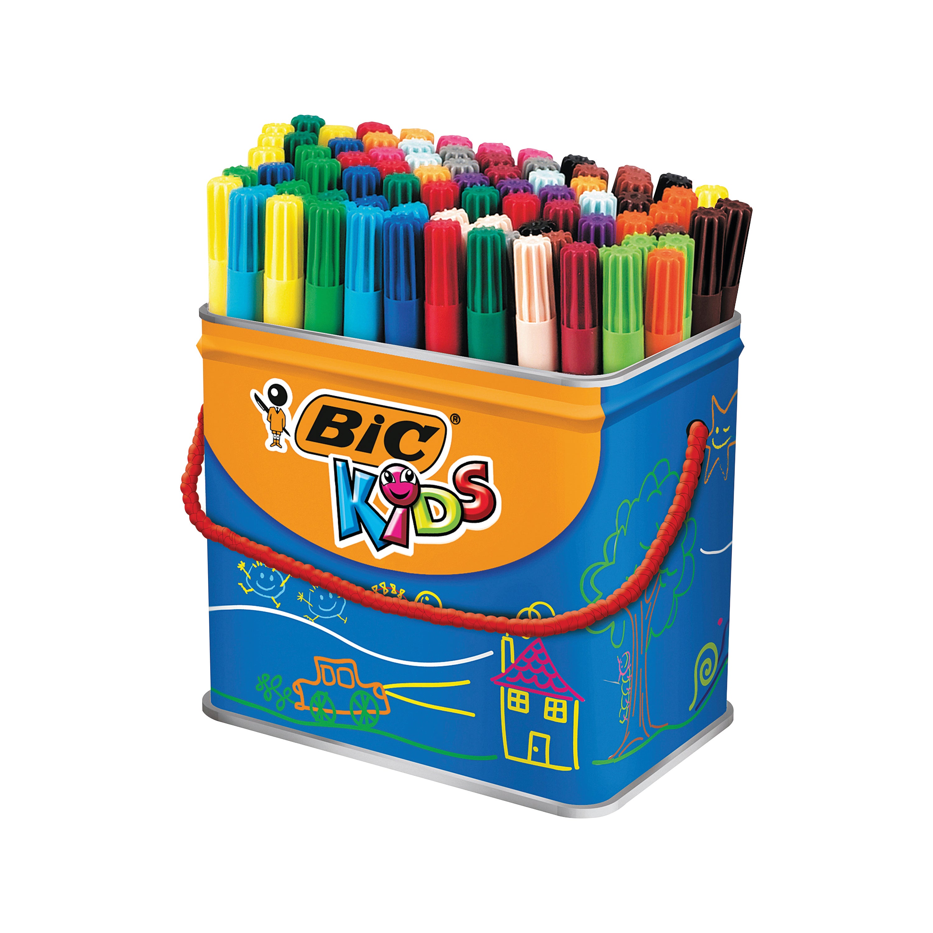 Bic Kids Visa Felt Tip Pens Fine Tip Assorted - (Pack of 84)