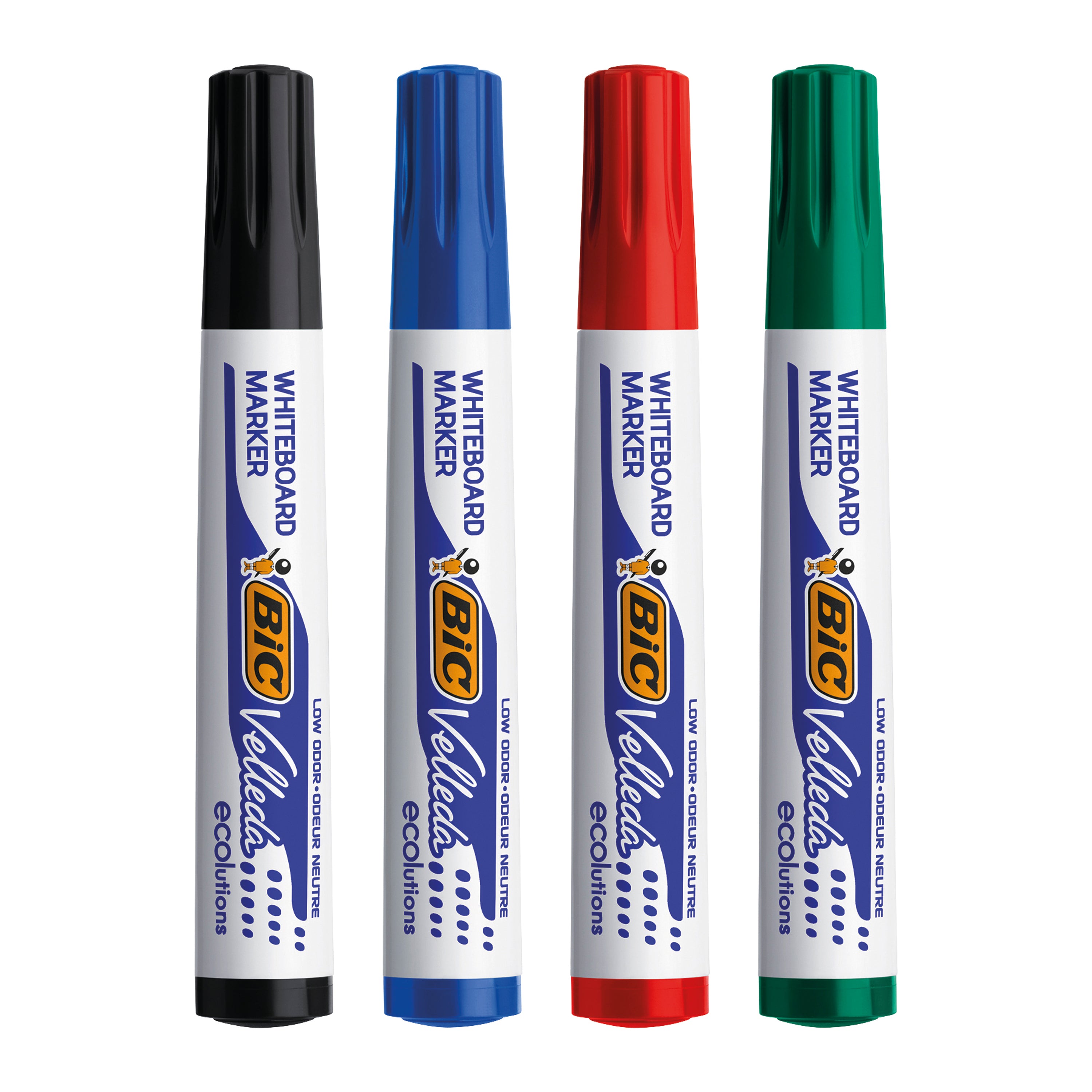 Bic Velleda 1751 Drywipe Marker Assorted – (Pack of 4)