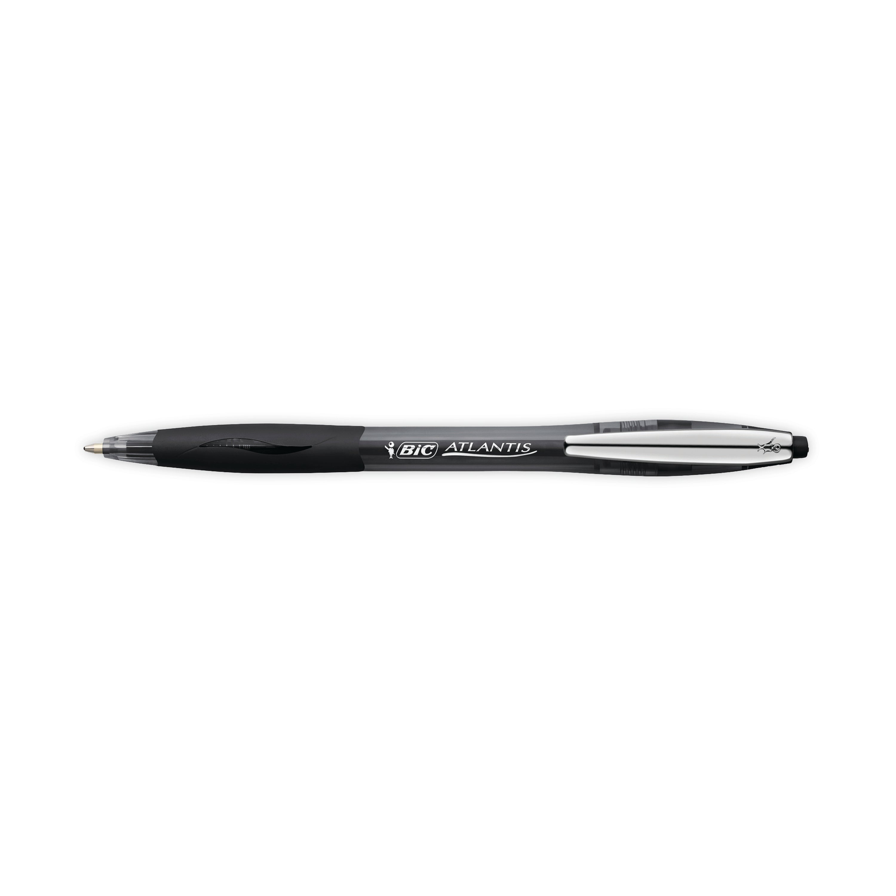 Bic Atlantis Premium Ballpoint Pen Medium Black – (Pack of 12)