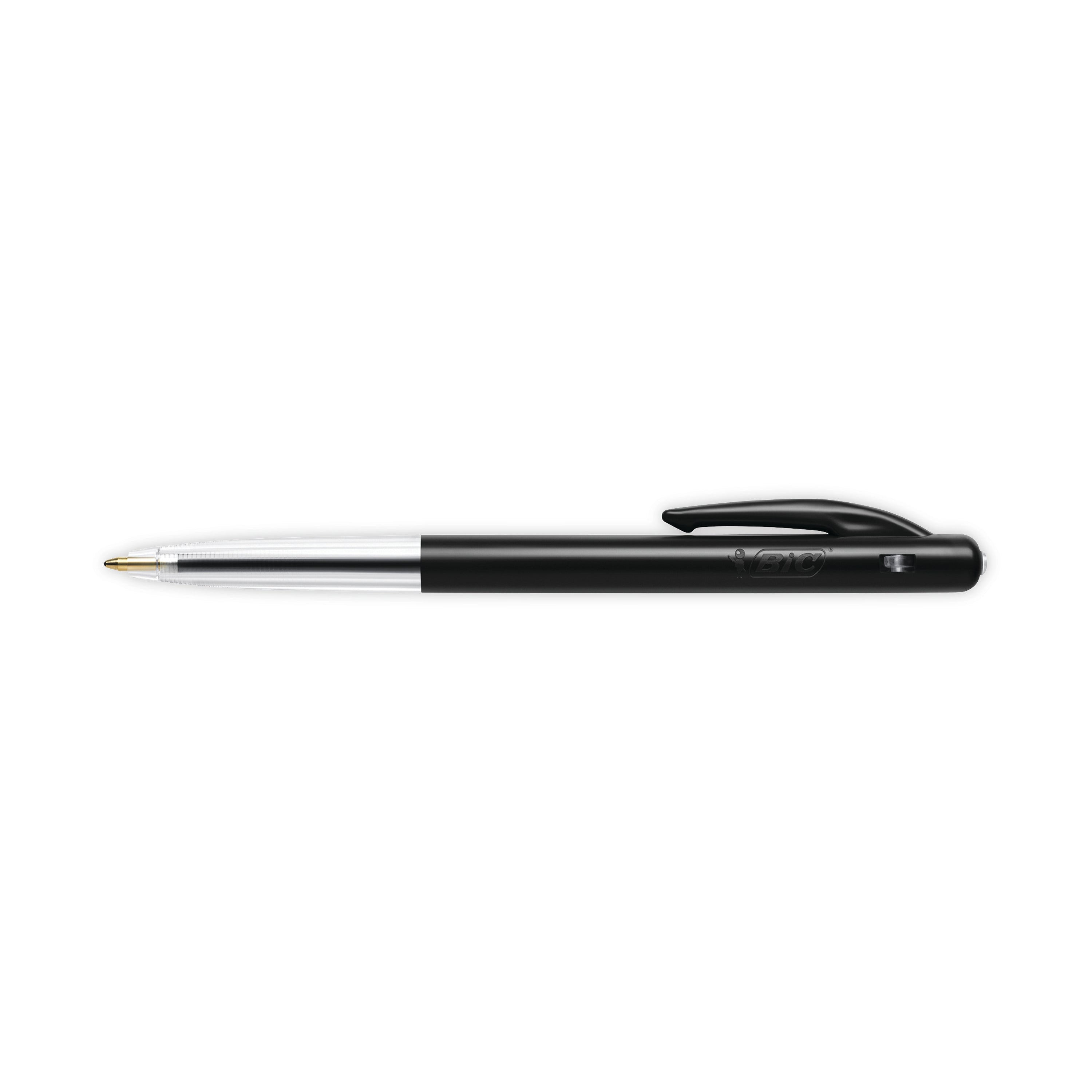 Bic M10 Clic Retractable Ballpoint Pen Medium Black - (Pack of 50)