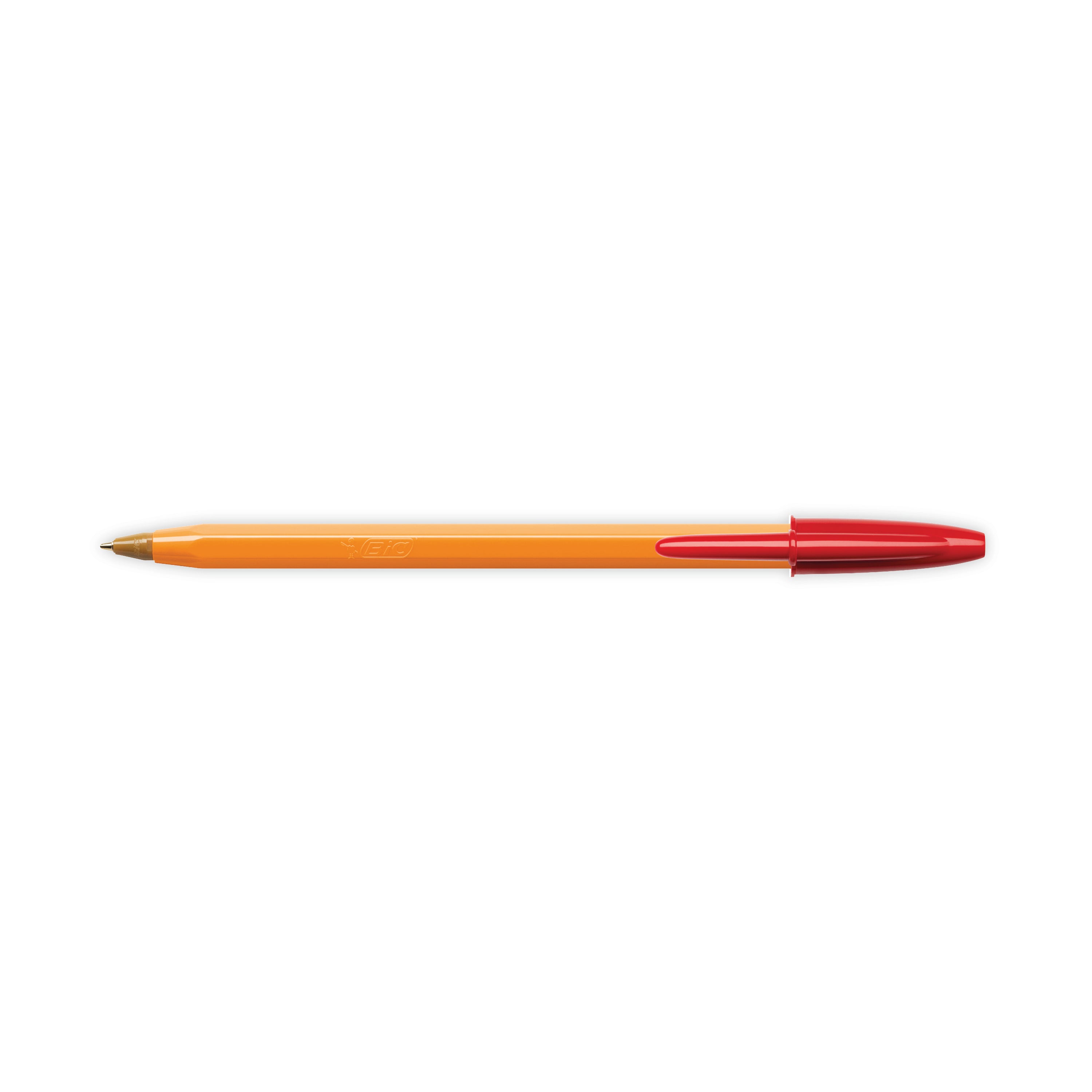 Bic Orange Fine Ballpoint Pen Red – (Pack of 20)