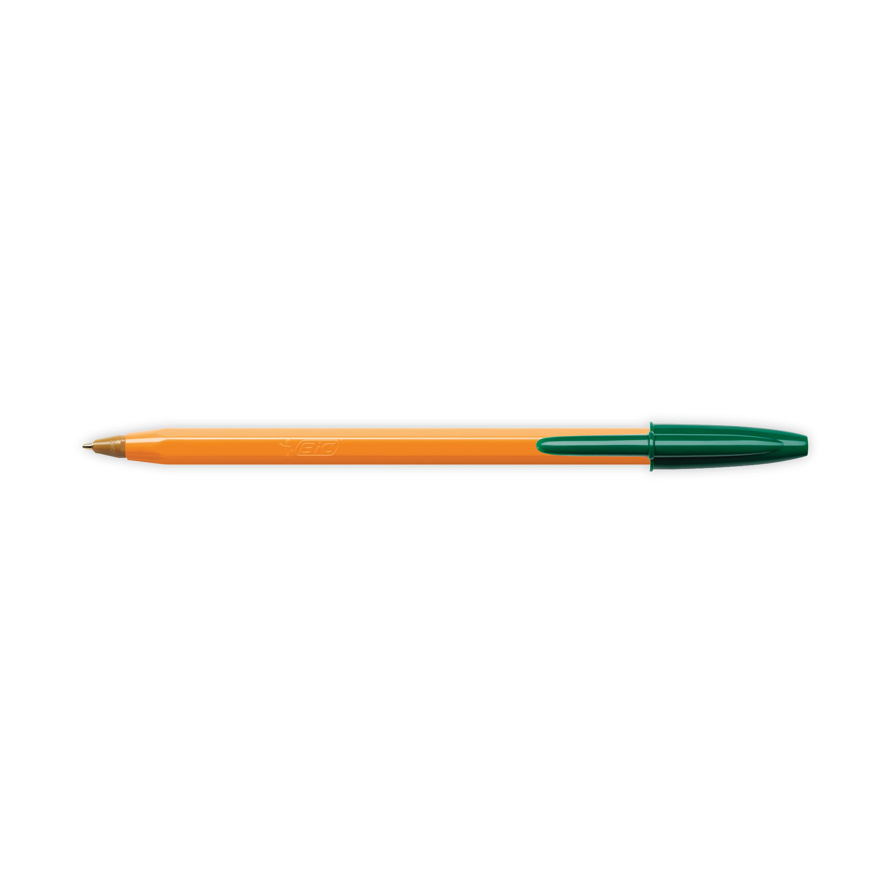 Bic Orange Fine Ballpoint Pen Green – (Pack of 20)