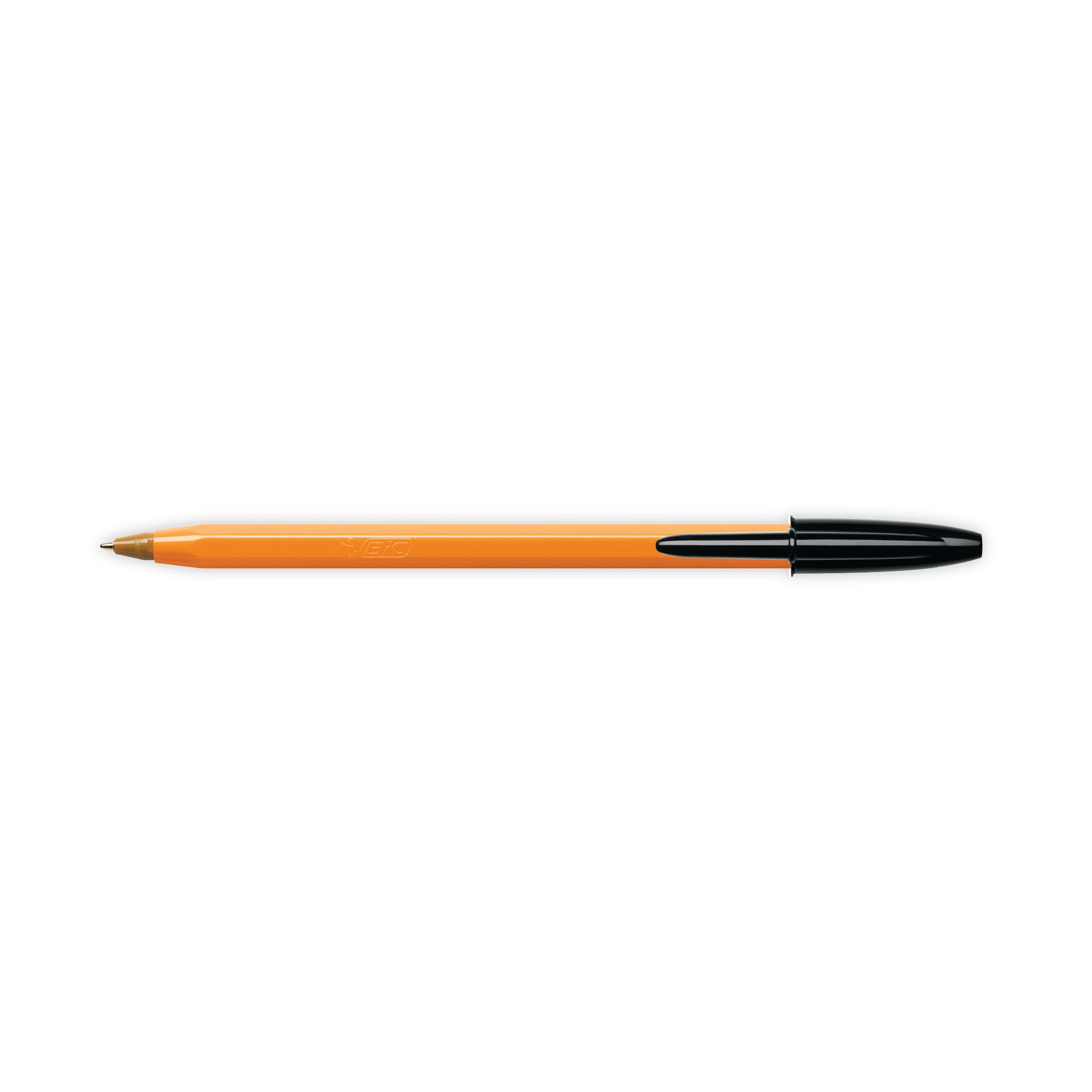 Bic Orange Fine Ballpoint Pen Black – (Pack of 20)