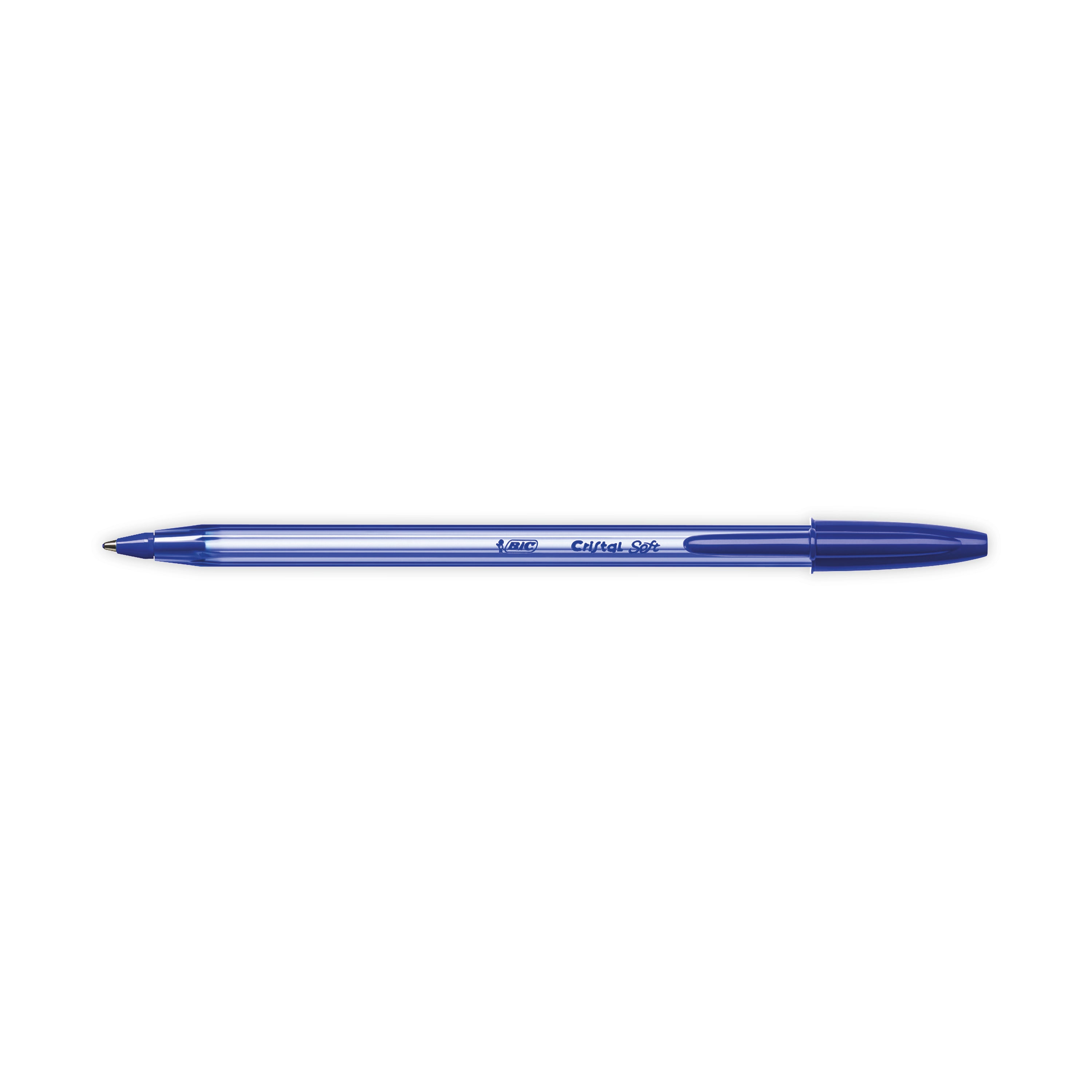 Bic Cristal Soft Ballpoint Pen Medium Blue - (Pack of 50)